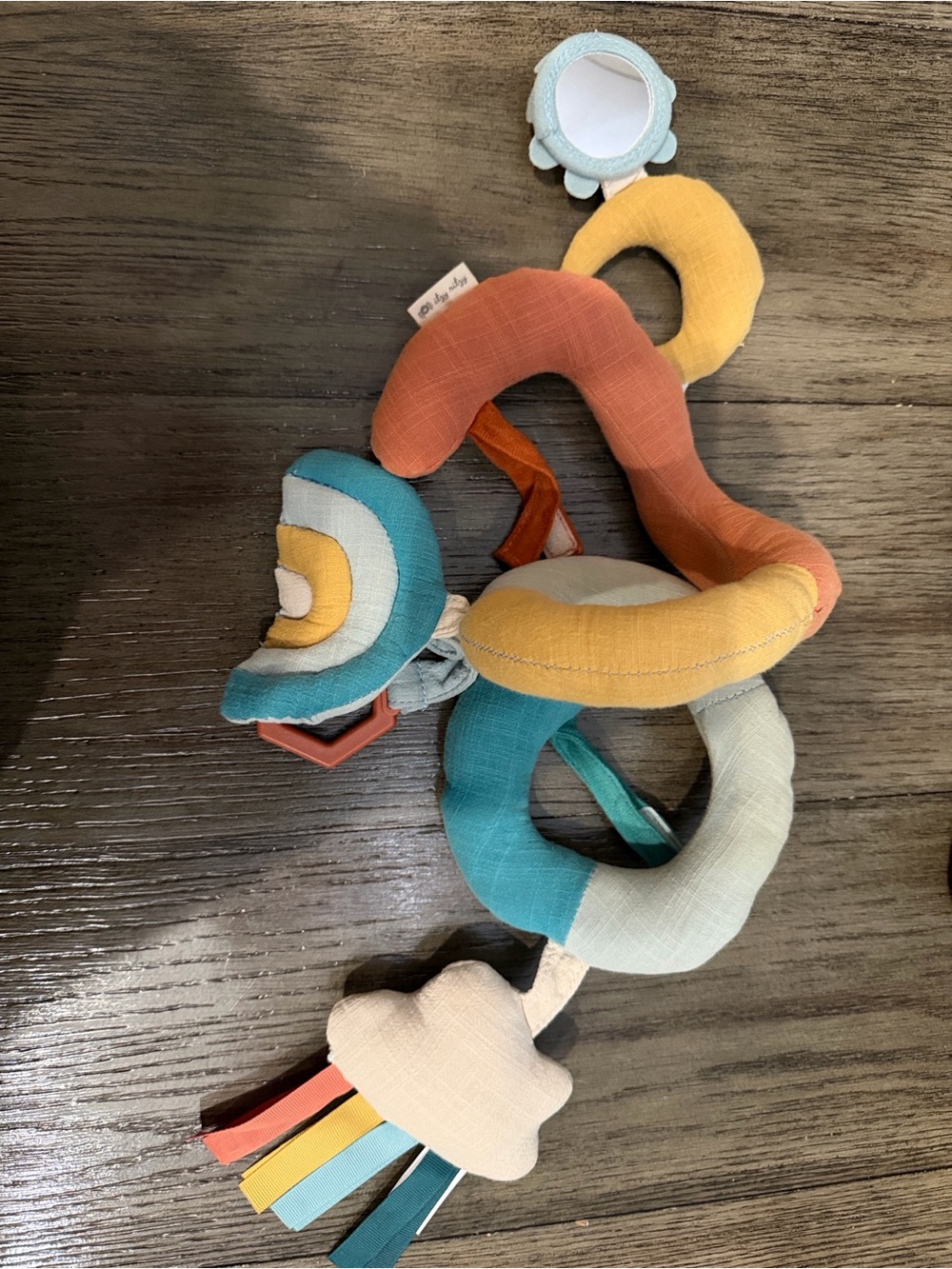 Itzy Ritzy Multi-Color Cloud & Ring Link Sensory Toy